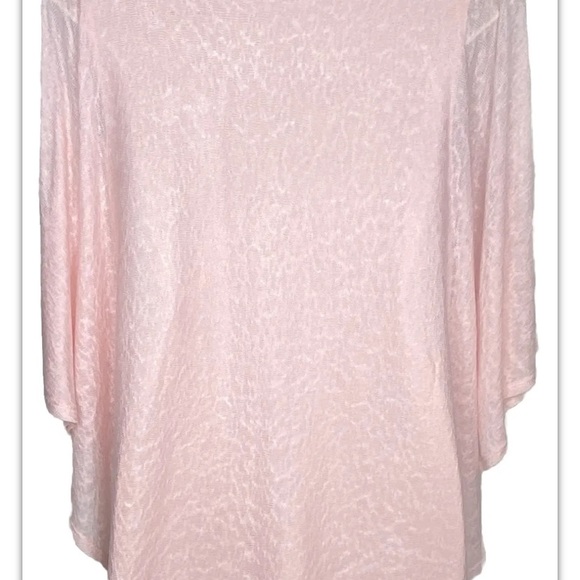 Ivy Ridge Women’s Dolman Sweater Top XL Pink Small White Pearls Semi-Sheer - Picture 8 of 11